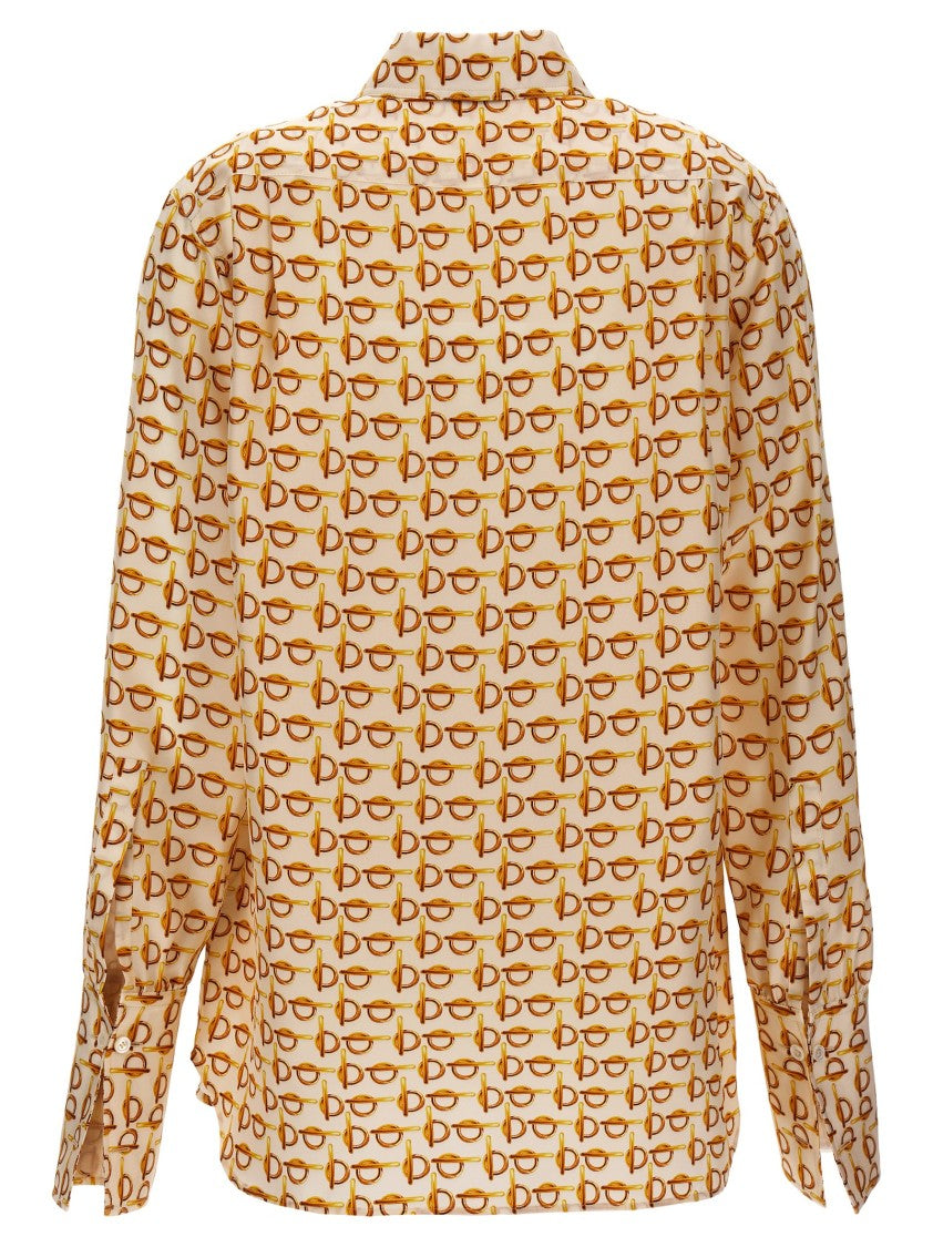Burberry 'B' Silk Poplin Shirt