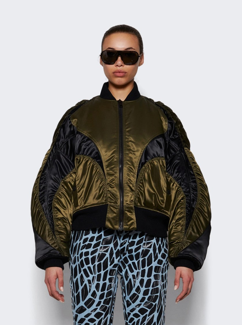 Mugler Shiny Bomber Jacket