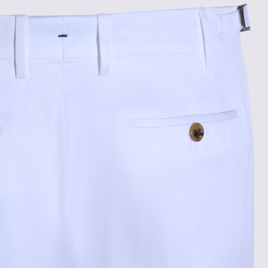 Berwich Tailored White Trousers With Slim Fit