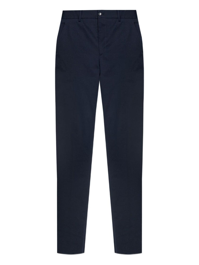 Etro Slim-Fit Blue Stretch Cotton Trousers