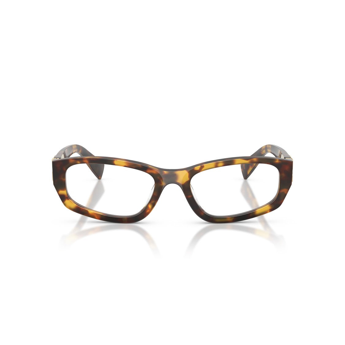 Miu Miu 0Mu 04Yv Rectangular Tortoiseshell Acetate Eyeglasses