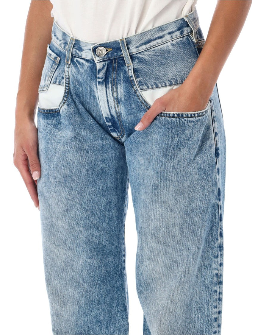 Maison Margiela Stonewashed Oversized Pocket Wide-Leg Jeans