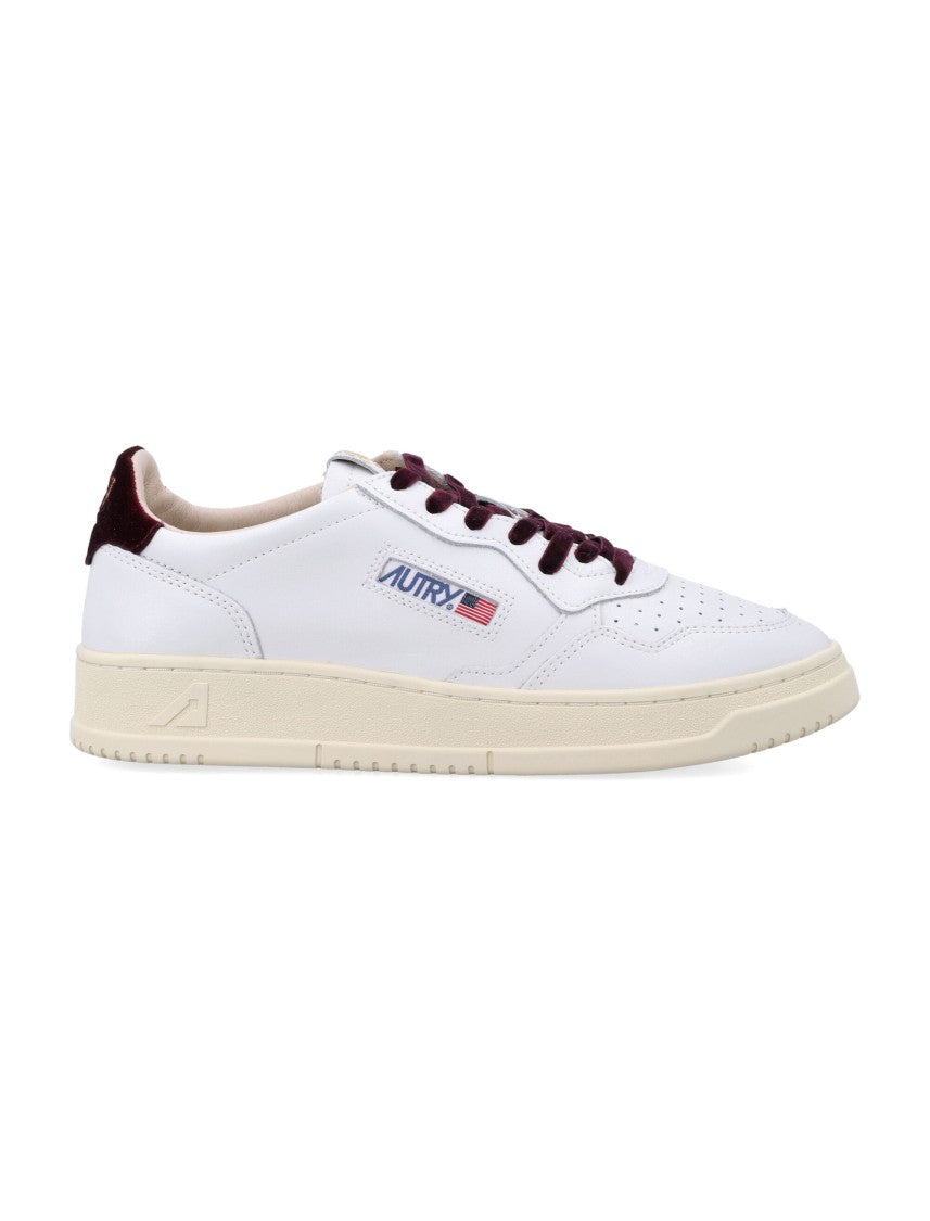 Autry Low-Top Sneakers With Perforated Detailing And Velvet Accents