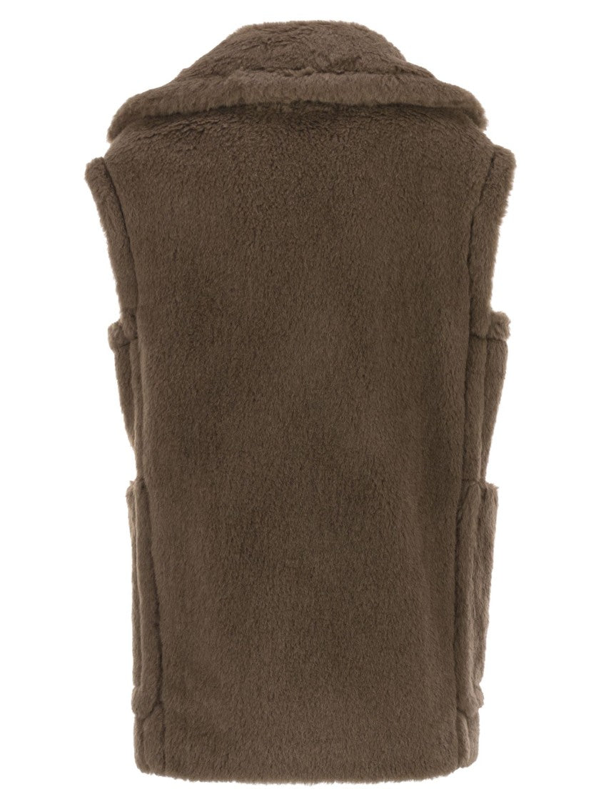 Max Mara Bormida1234 - Alpaca And Wool Teddy Waistcoat