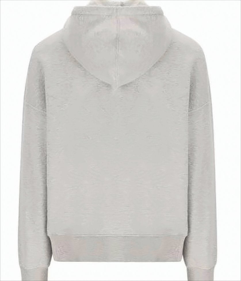 Golden Goose Light Grey Zip-Up Hoodie With Subtle Logo