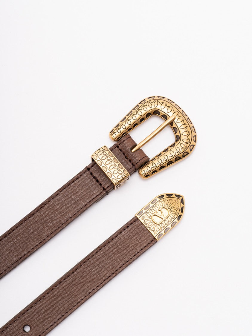 Valentino Garavani `Vlogo Signature` Leather Belt