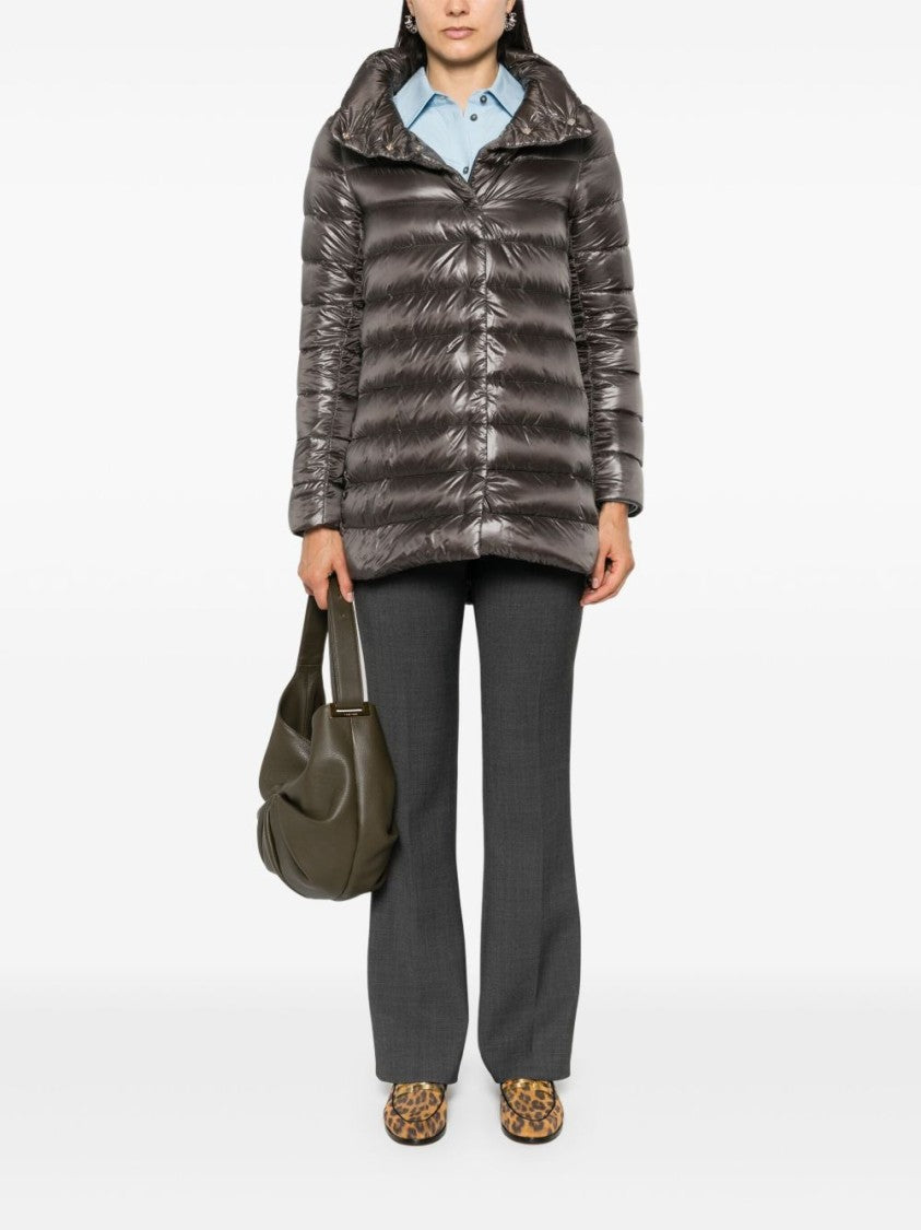 Herno Trapeze Down Jacket With High Collar