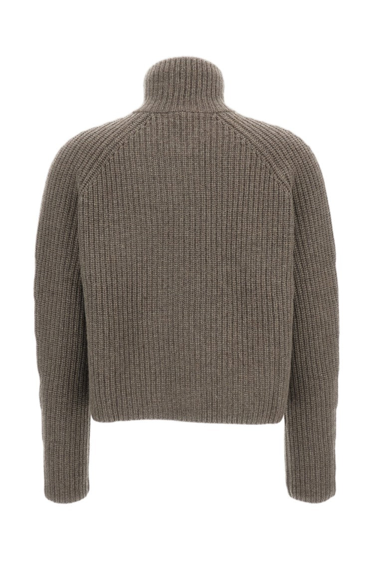 Lisa Yang Beige Sadie Heavy-Knit Cashmere Cardigan