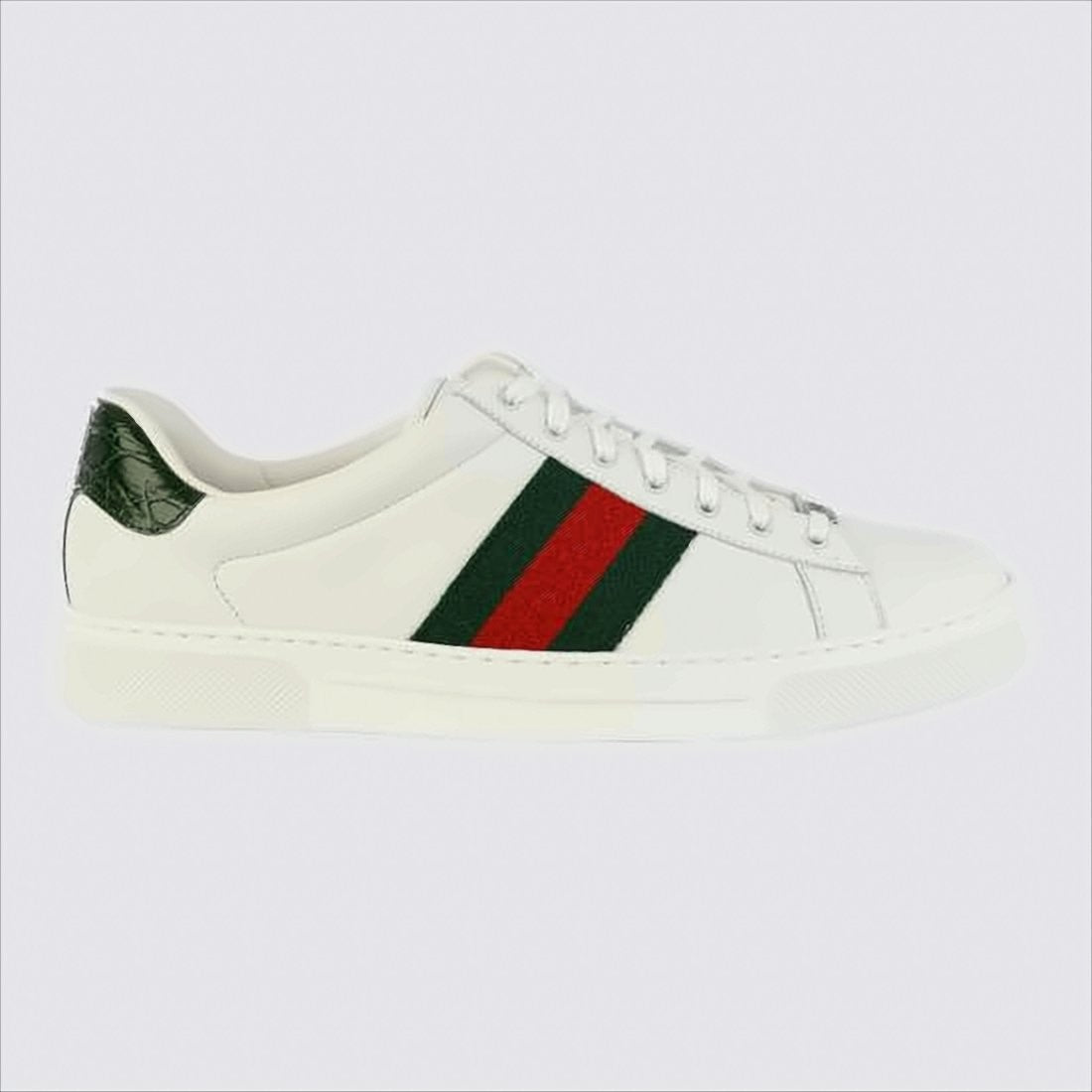 Gucci Low-Top Sneakers With Striped Fabric Detailing