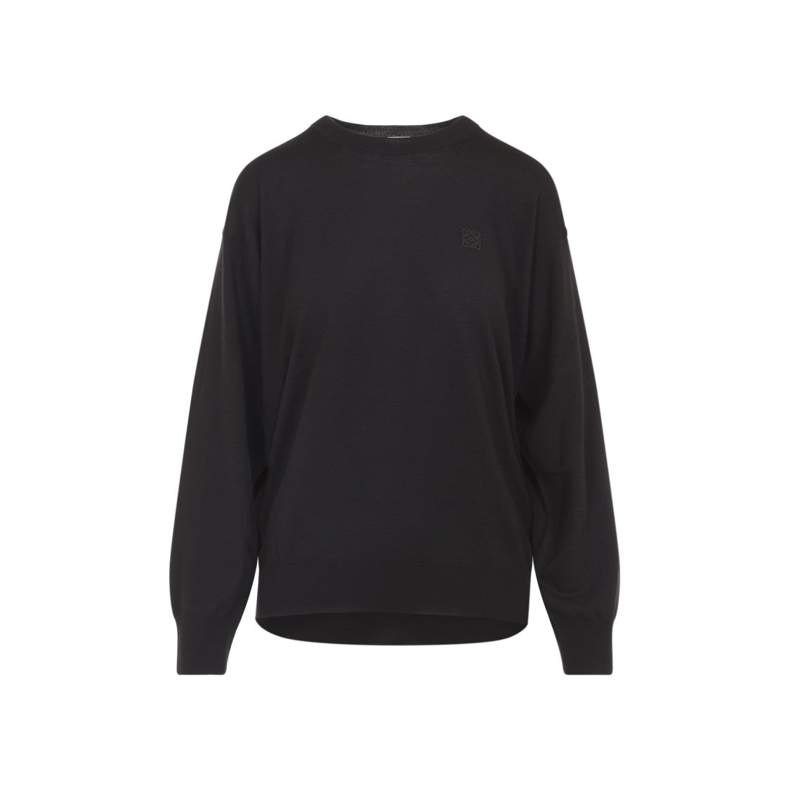 Loewe Refined Black Wool Blend Sweater