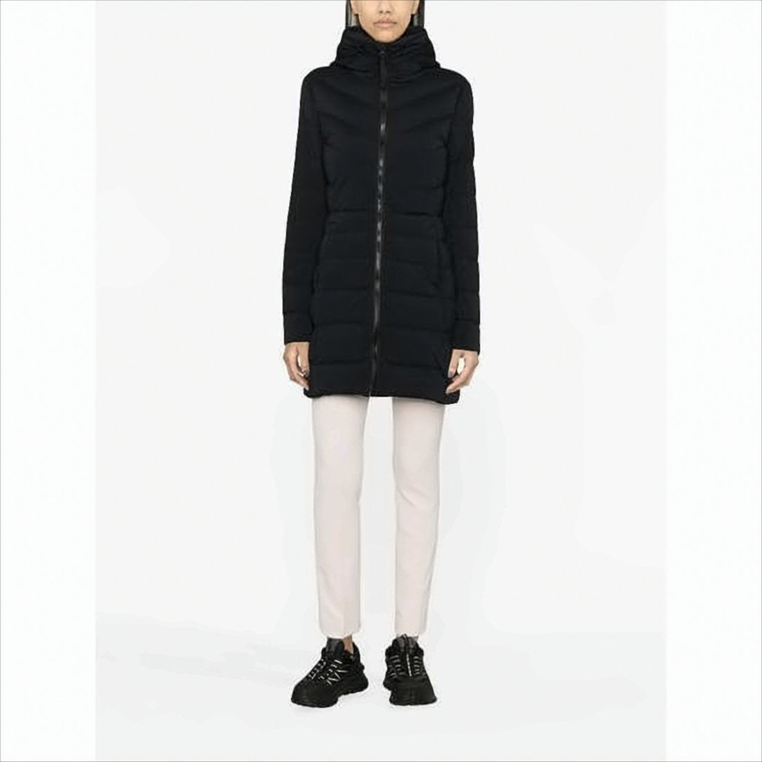 Canada Goose Mid-Thigh Length Horizontal Quilted Canada Goose Padded Coat