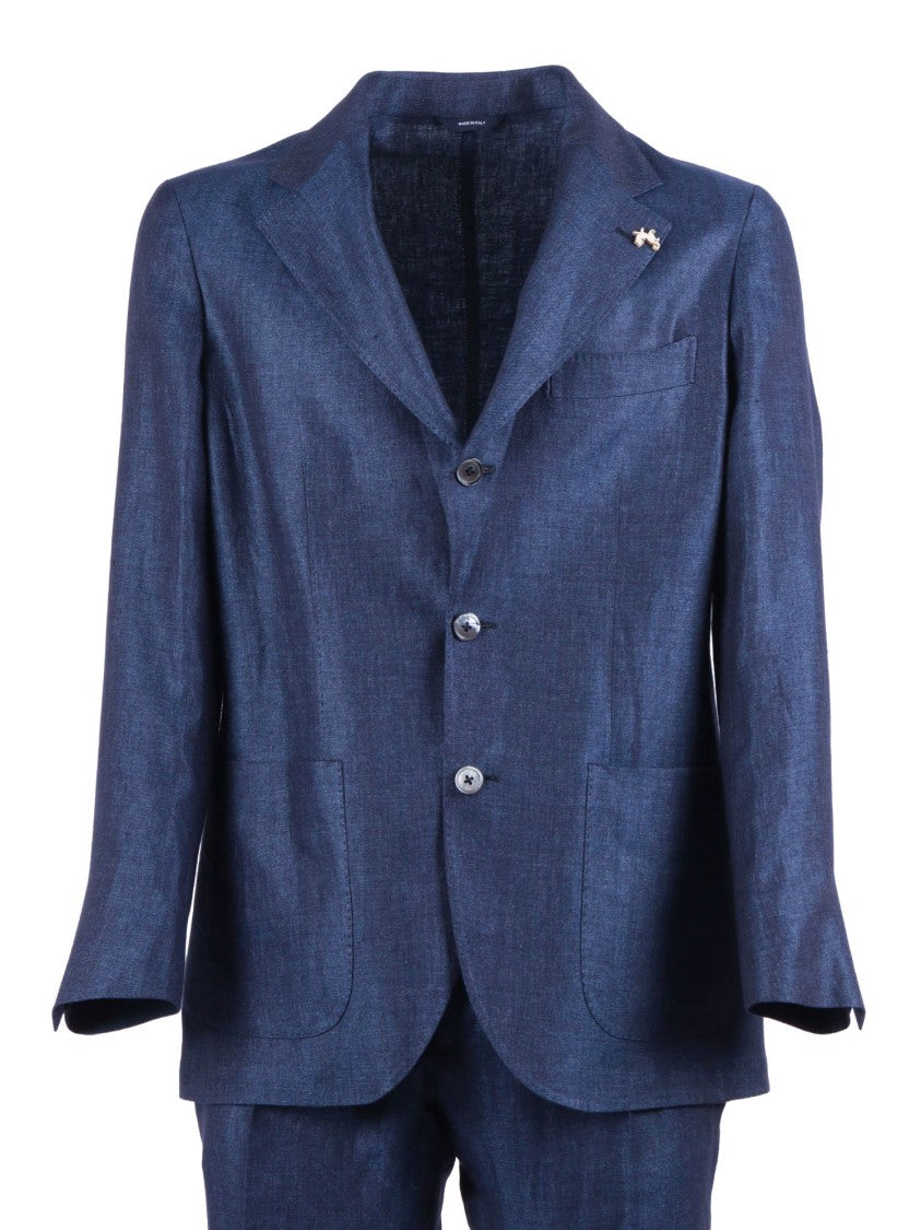 Tombolini Blue Zero Gravity Linen Suit