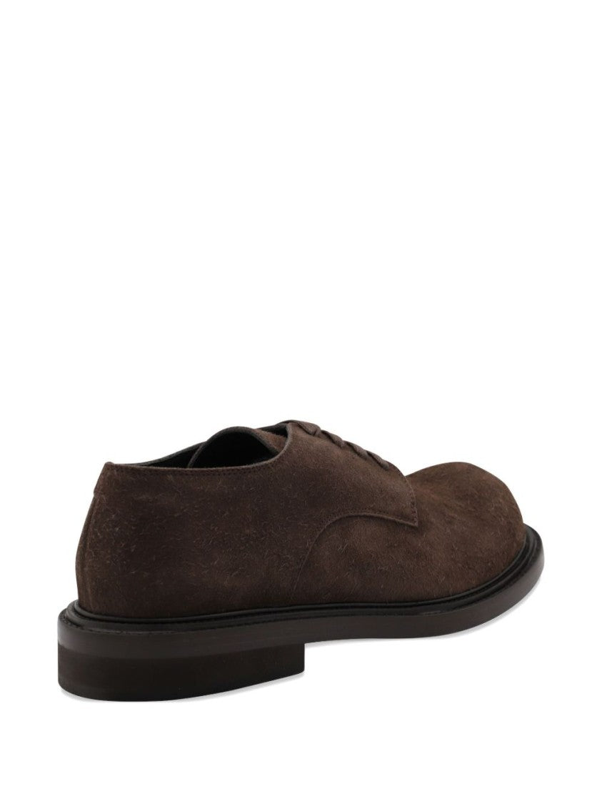 Moschino Lace-Up Flat Shoes
