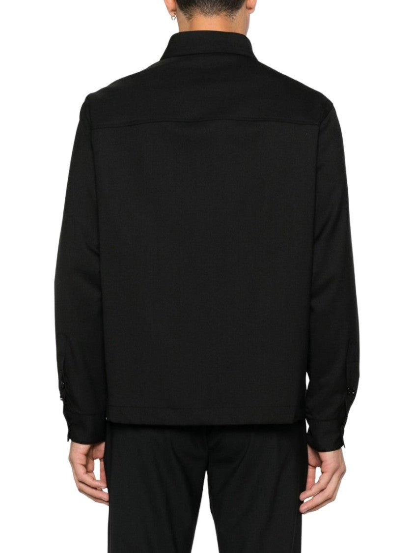 Be Able Black Leroy Virgin Wool-Blend Shirt