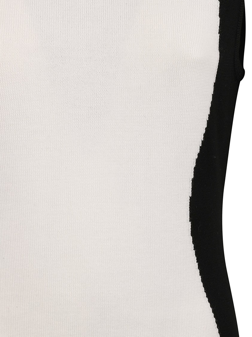 Moschino Form-Fitting White Dress