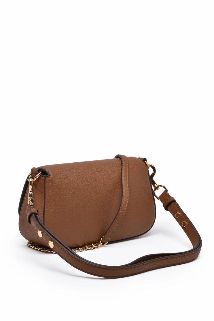Tory Burch Britten Convertible Shoulder Bag Brown