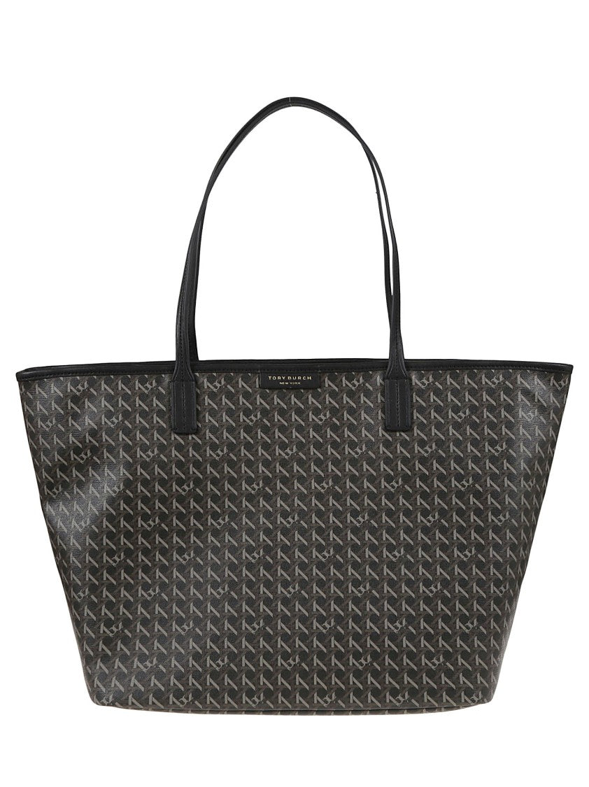 Tory Burch Water-Resistant Shopper Bag With Leather Accents