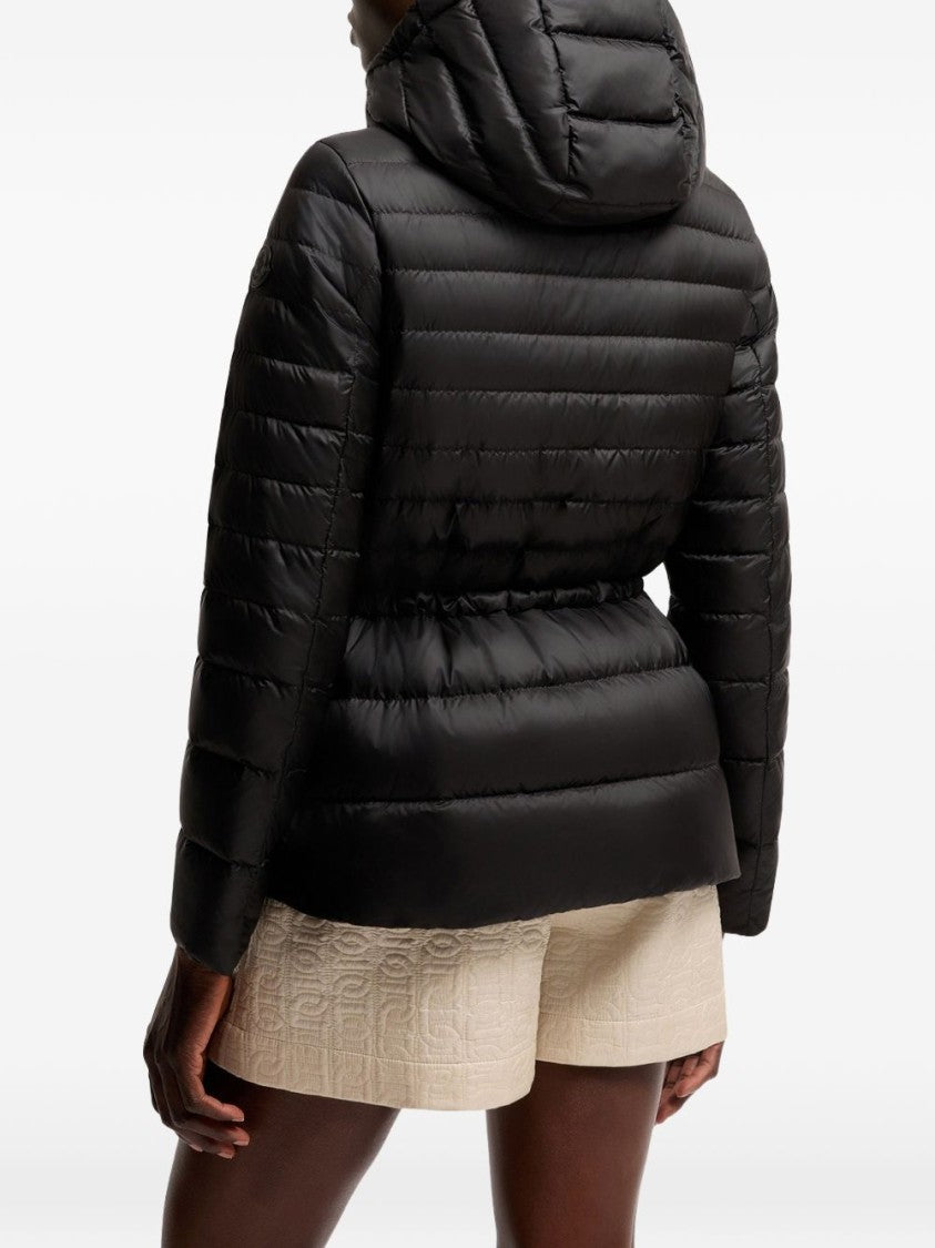 Moncler Quilted Fitted Hooded Drawstring Waist Jacket