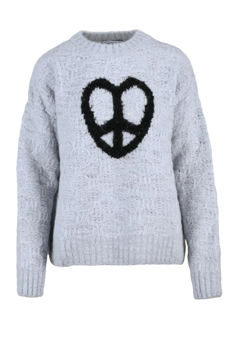 Mo5ch1no Jeans Crew Neck Sweater - Grey