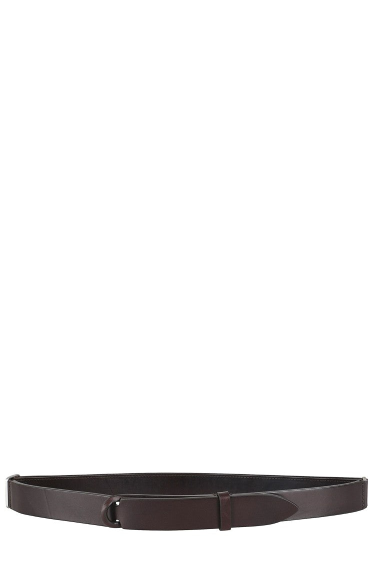 Orciani Nobuckle Leather Belt