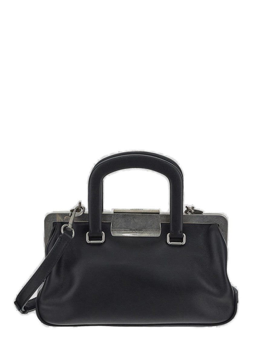 Max Mara Sleek Black Bag With Minimalist Design And Structured Silhouette