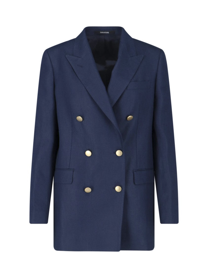 Tagliatore Navy Blue J-Jasmine Double-Breasted Blazer