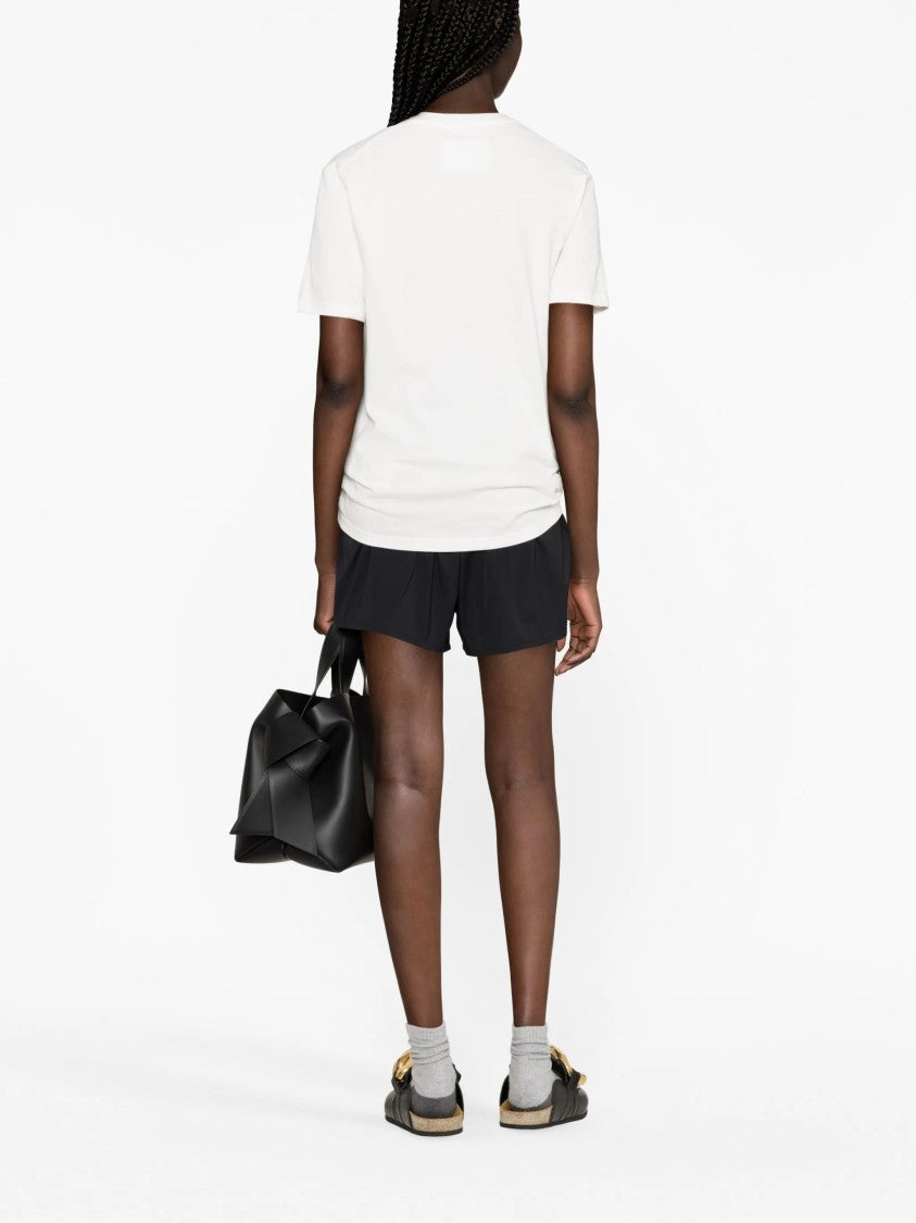Jil Sander White Tshirt Minimalist Short-Sleeve T-Shirt