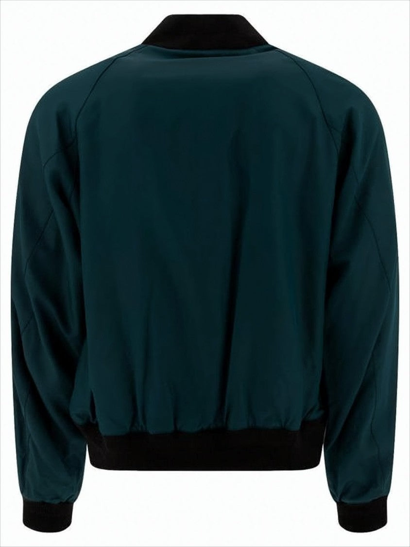 Visvim Cropped Deep Teal Jacket With Black Trim