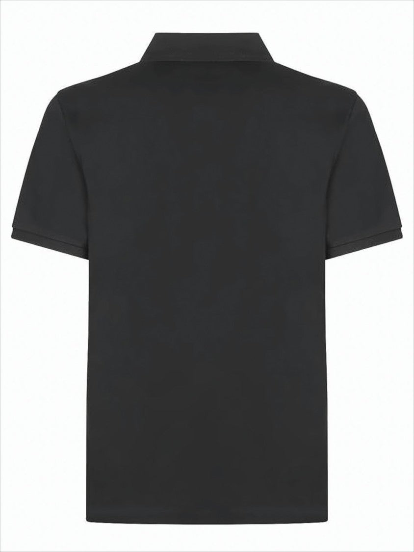 Moncler Short-Sleeved Polo Shirt With Zippered Placket