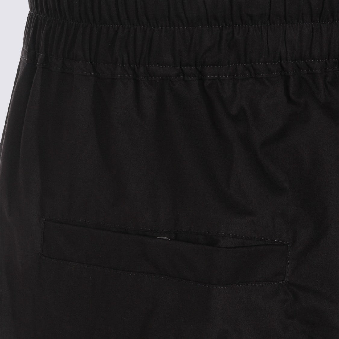 Rick Owens High-Waisted Black Cotton Trousers