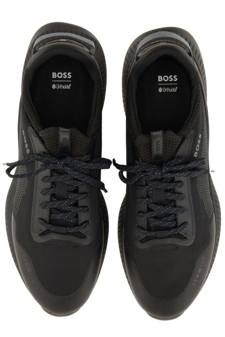 Boss Minimalist Low-Top Sneakers With Subtle Detailing