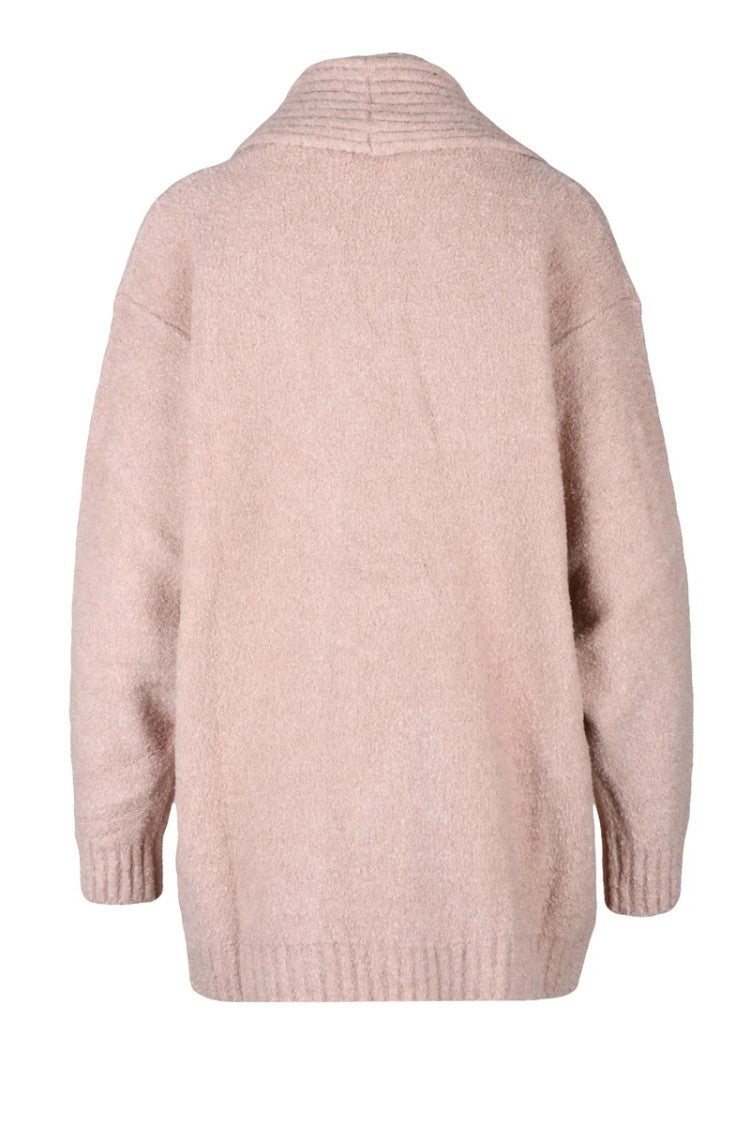 Elisabetta Franchi Cotton Stretch Cardigan - Old Rose
