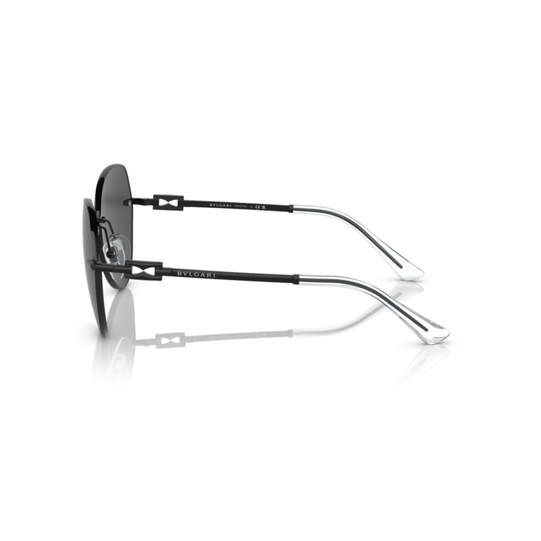 Bulgari 6183 Sole Rimless Oversized Cat-Eye Sunglasses