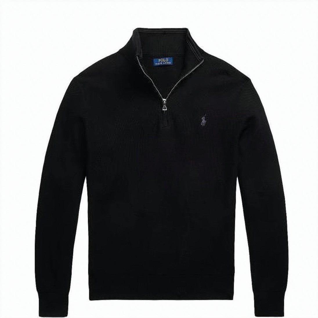 Polo Ralph Lauren Half-Zip Cotton Sweater With High Collar