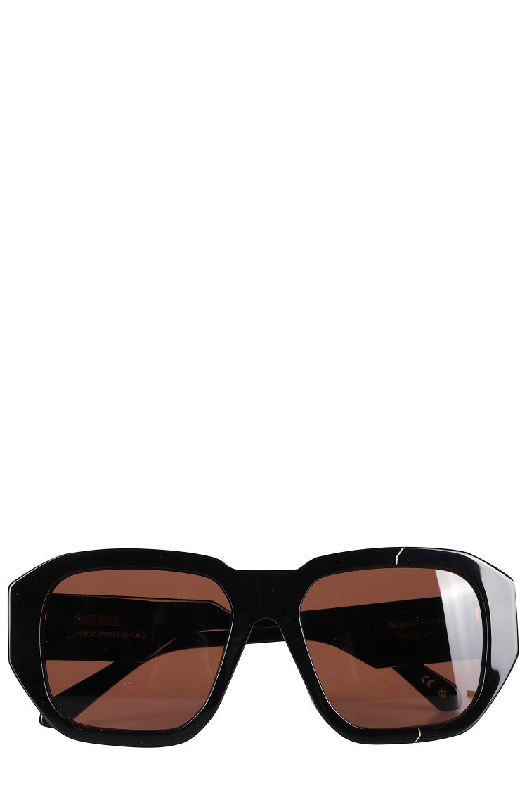 Face.Hide Broken Cosmo Glasses - Black Temple