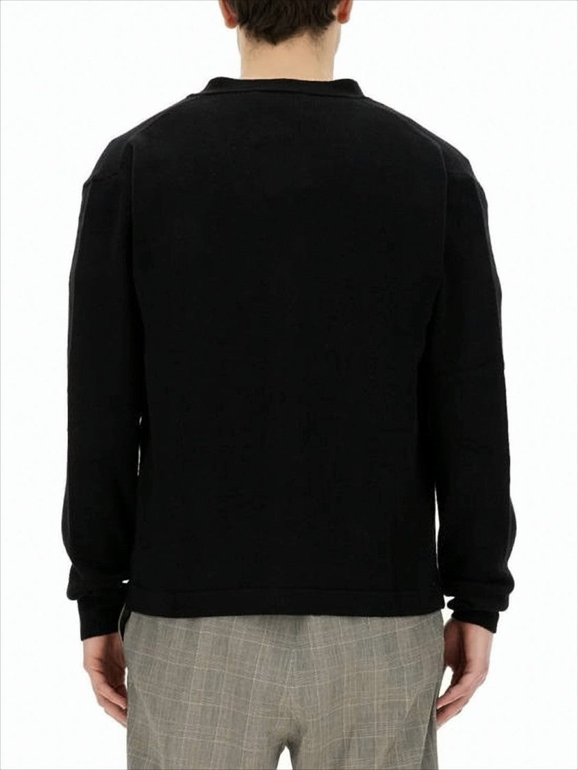 Vivienne Westwood Black Wool And Cashmere Blend Cardigan