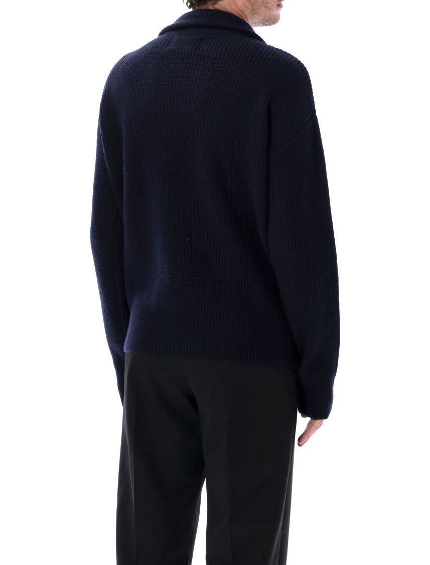 Extreme Cashmere Xtra Yours Ribbed Knit Zip Cardigan