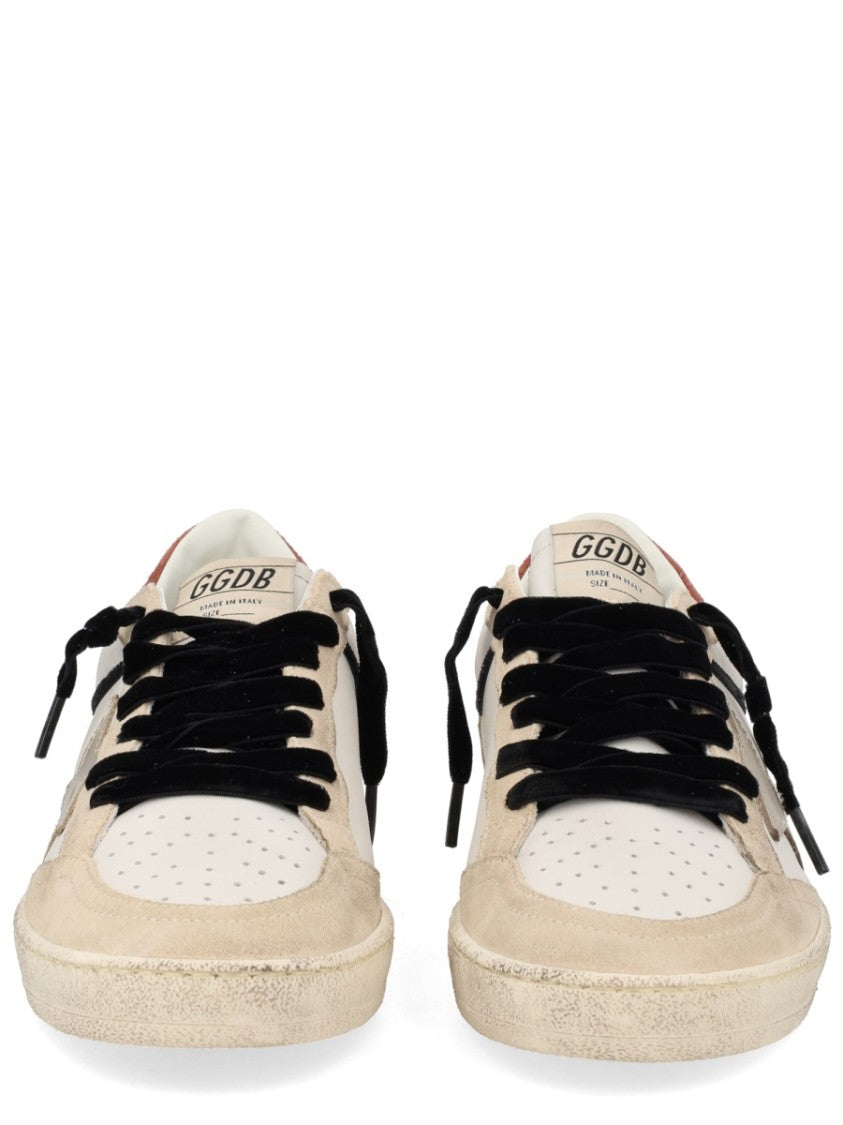 Golden Goose Ballstar Distressed Perforated Star Sneakers