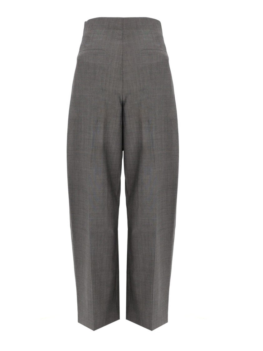 Studio Nicholson Lira High-Waisted Wool Carrot Pants