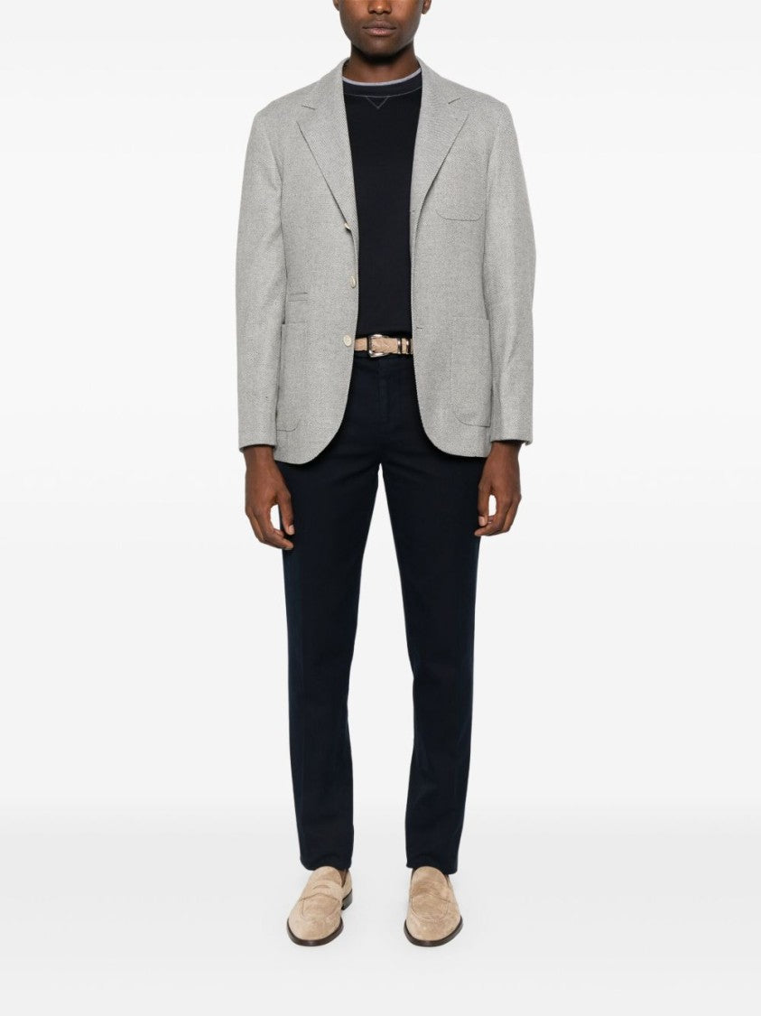 Brunello Cucinelli Tailored Black Trousers With Clean Front