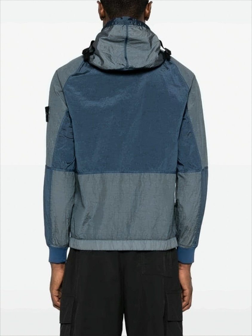 Stone Island Color-Block Casual Jacket With Adjustable Hood