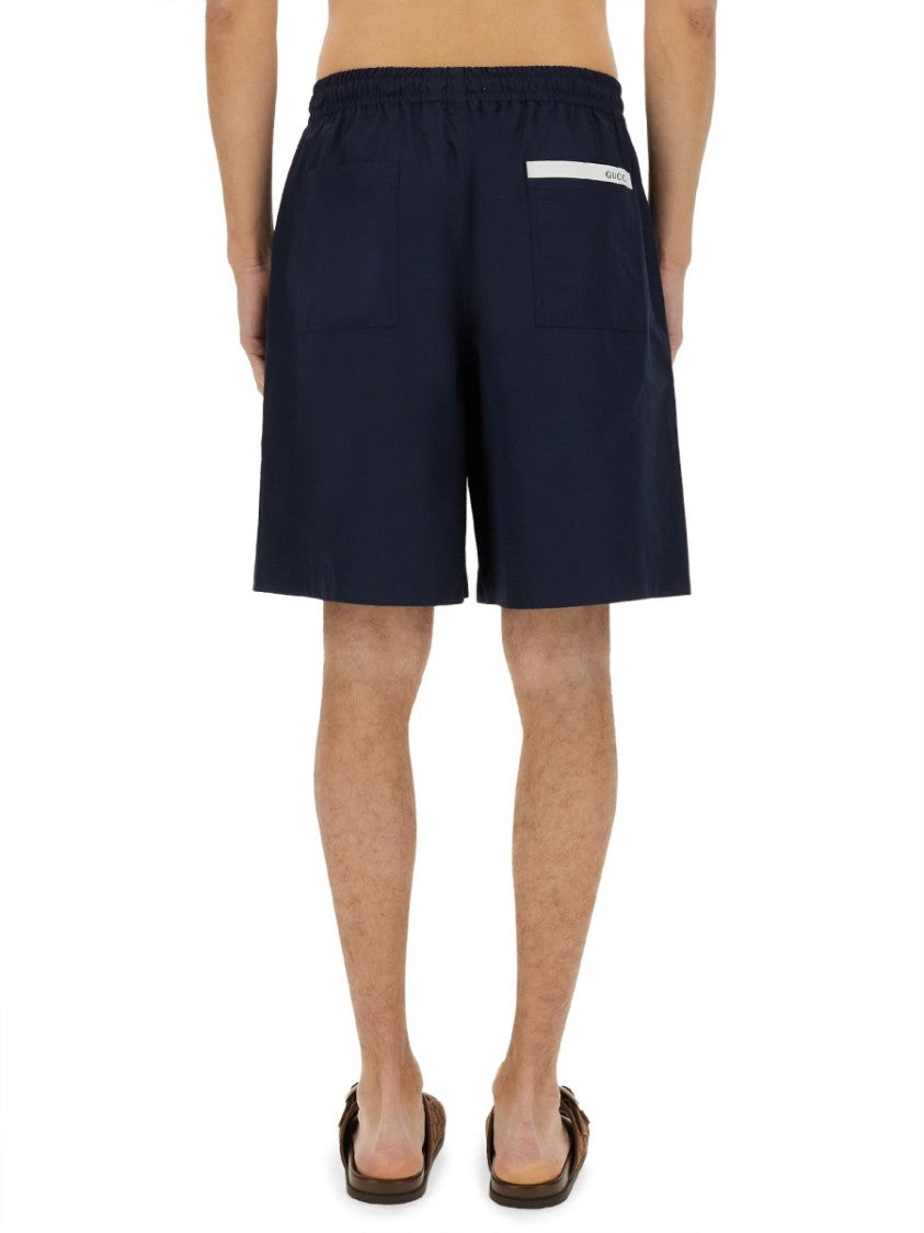 Gucci Tailored Poplin Shorts With Minimalist Design
