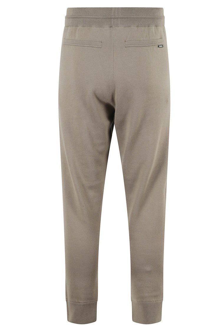 Boss Open Brown H Joggers With Drawstring Waistband