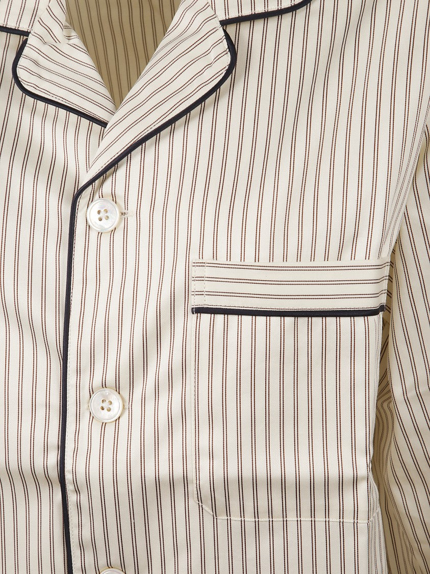 Tekla Sateen Pyjamas Shirt In Organic Cotton