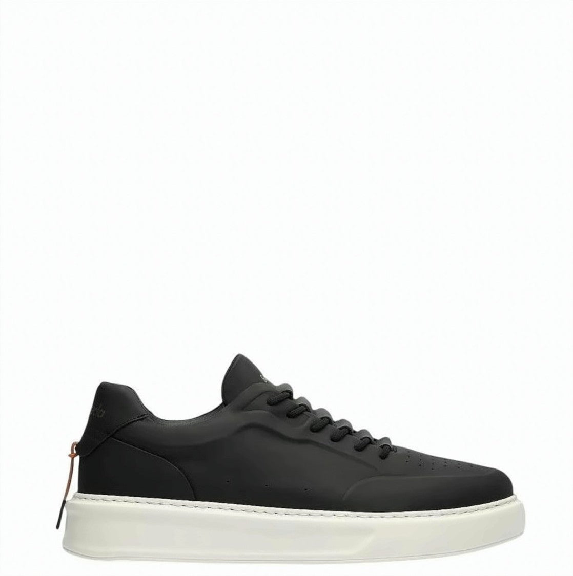 Barracuda Black Slip On Leather Sneakers