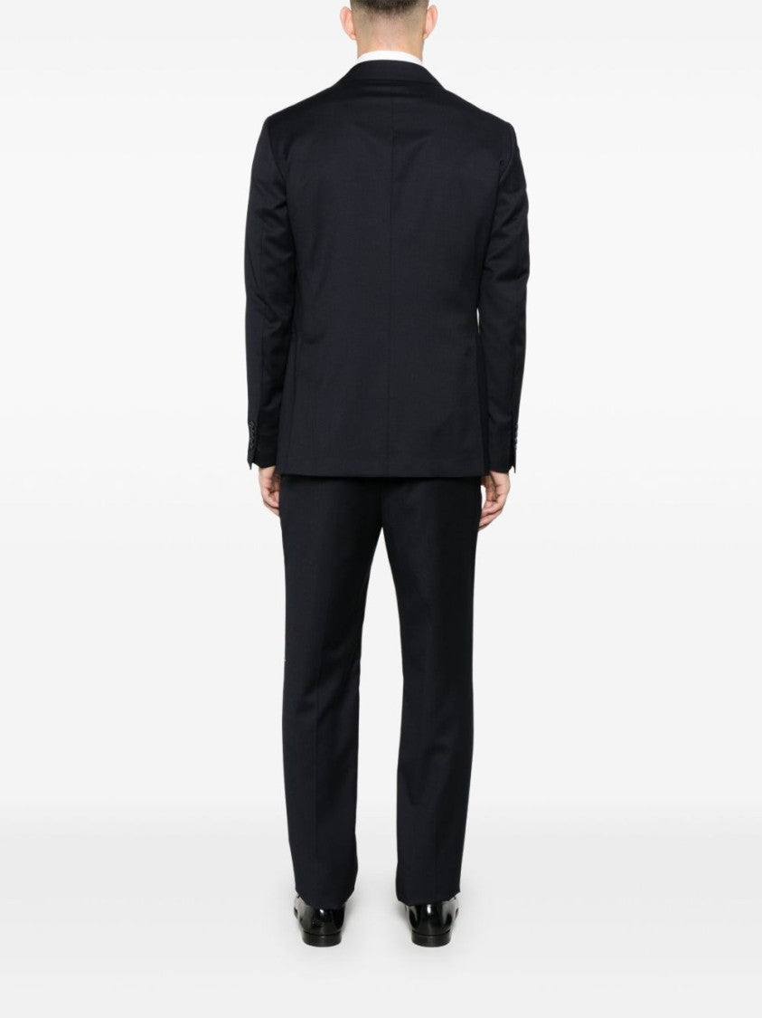 Tagliatore Tailored Prussian Blue Wool Suit