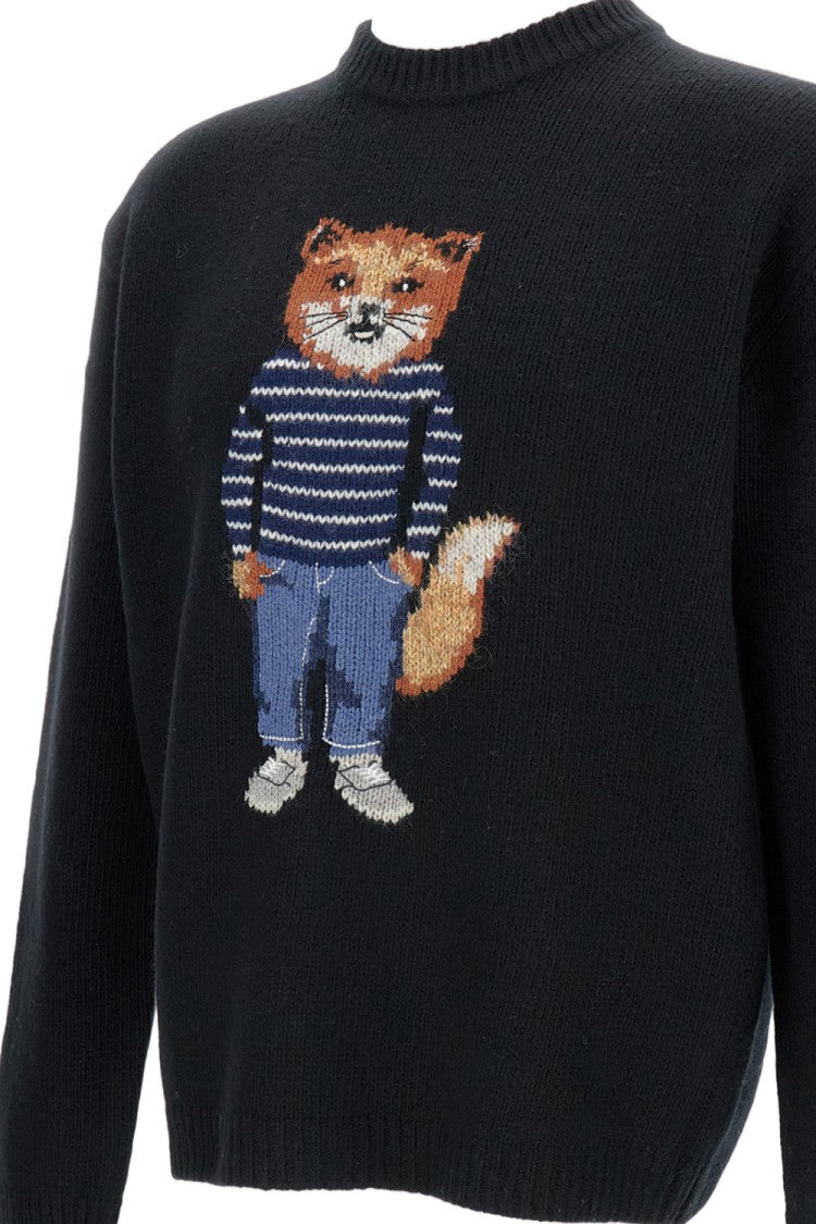 Maison Kitsuné Fox Head Knitwear Sweater