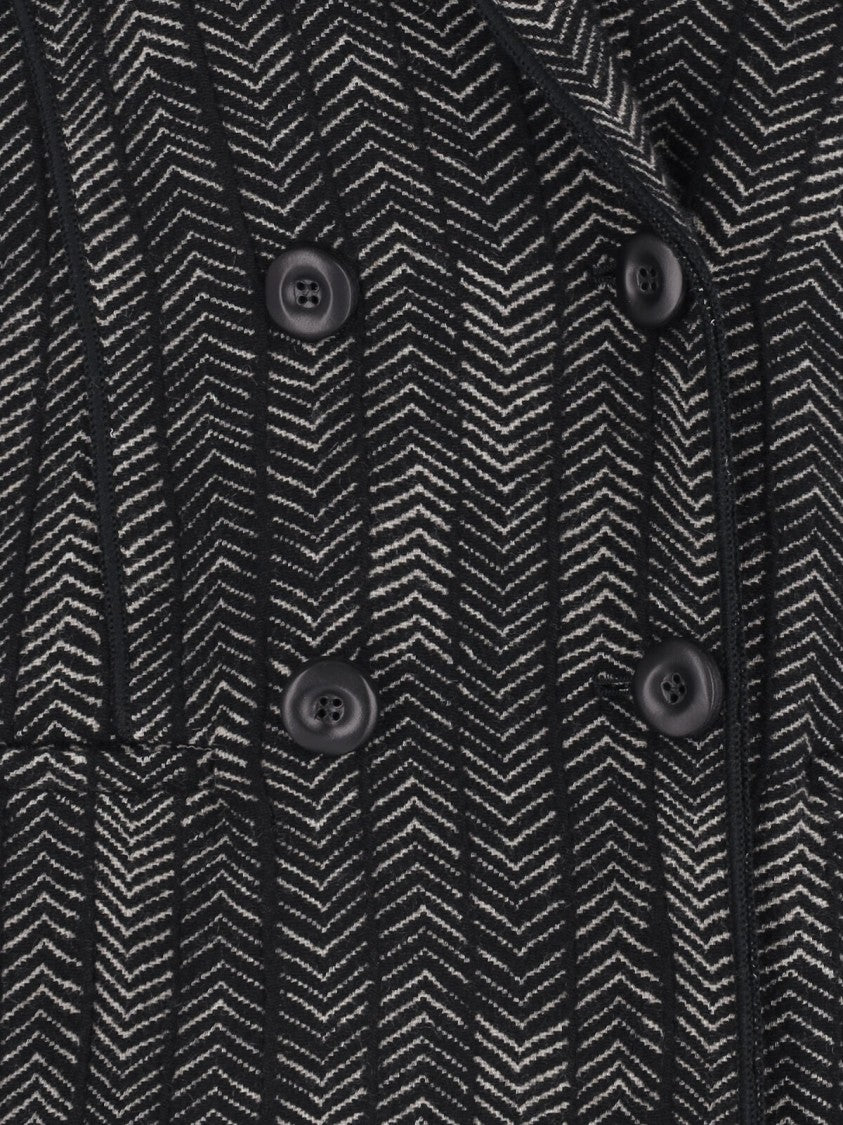 Giorgio Armani Double-Breasted Cashmere And Viscose Blazer