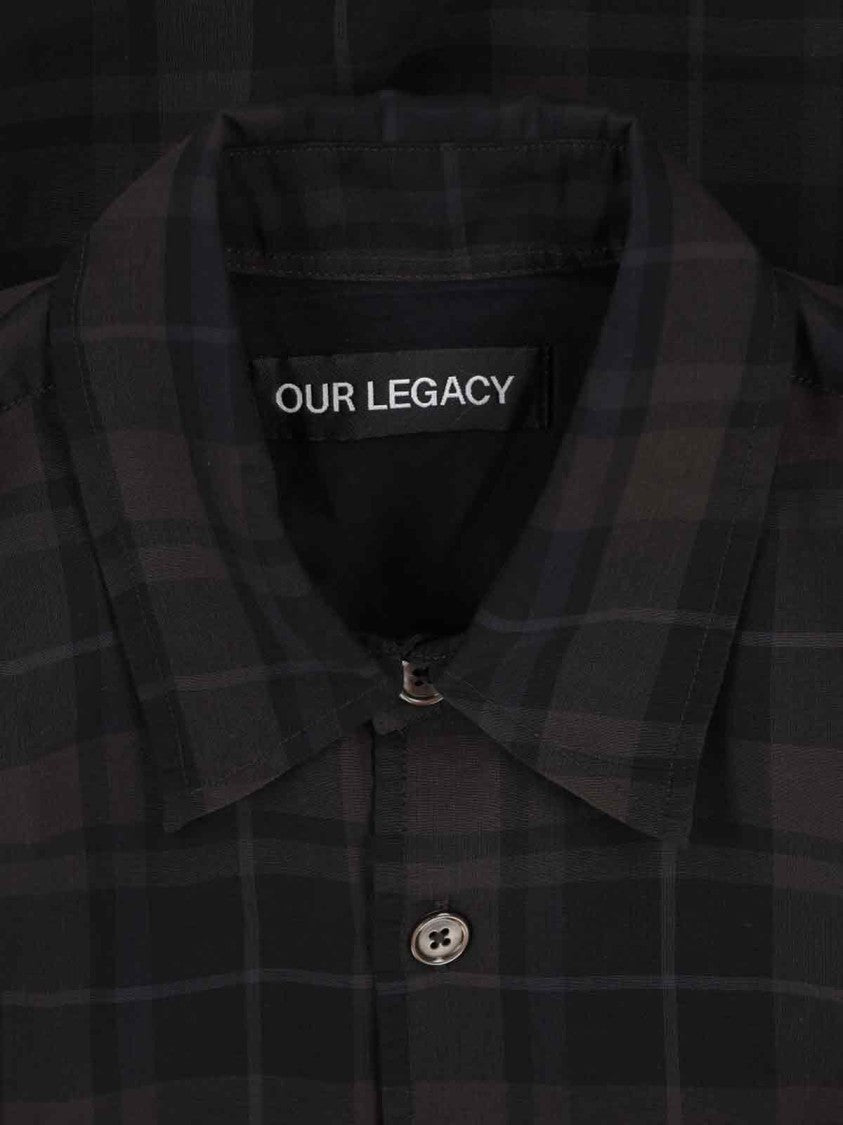 Our Legacy Plaid' Shirt – Black