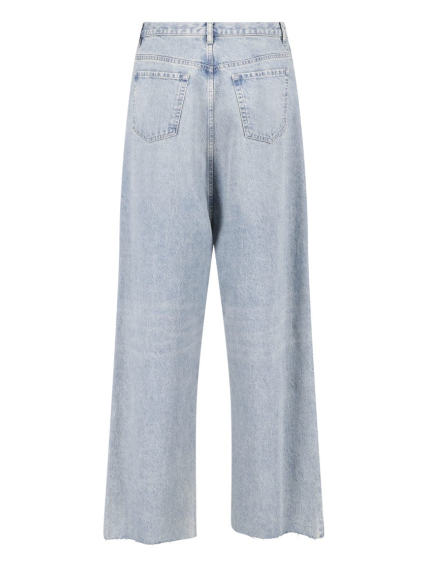 Maison Margiela Blue Four Stitches Wide-Leg Denim Jeans